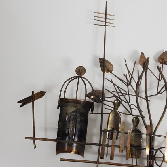 Vintage copper 1974 Enesco 3D wall art - Picture 7 of 11